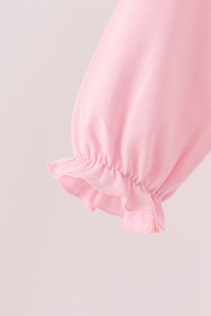 Pink all day adventure ruffle jumpsuit set