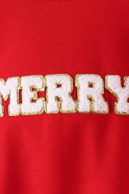 Red Merry French Knot Mom&me Top