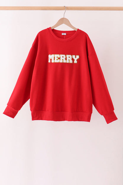 Red Merry French Knot Mom&me Top