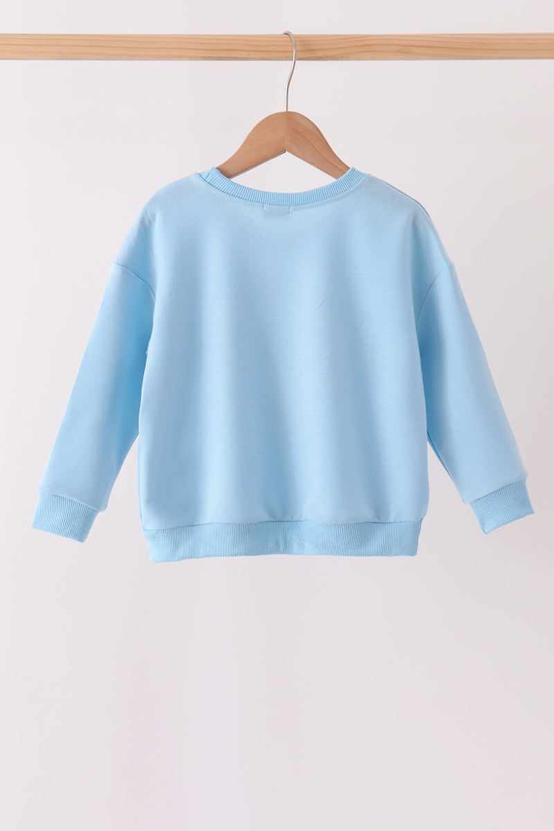 Blue Nutcracker Sequin Top