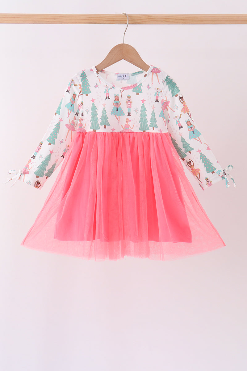 Pink Christmas Tree Tulle Dress