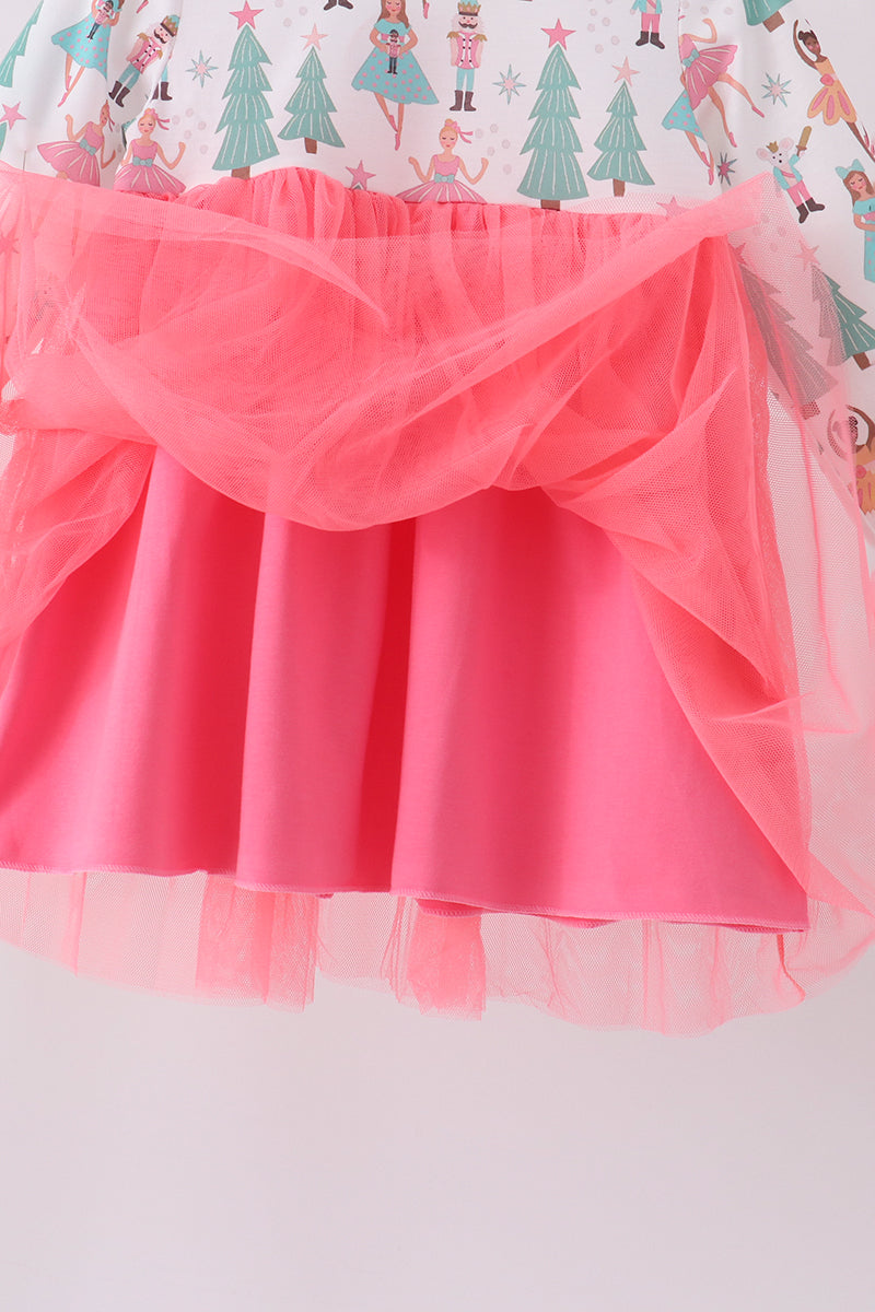 Pink Christmas Tree Tulle Dress