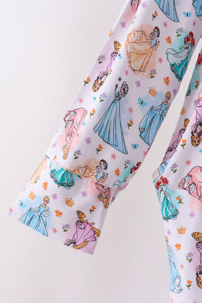 Blue princess bamboo mom gown
