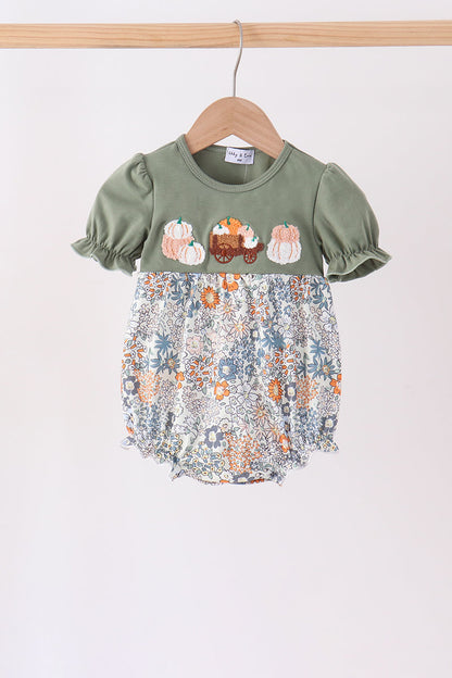 Green pumpkin french knot bubble