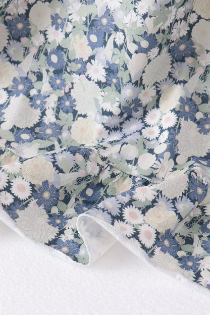 Vintage Floral Smocked Mom Dress