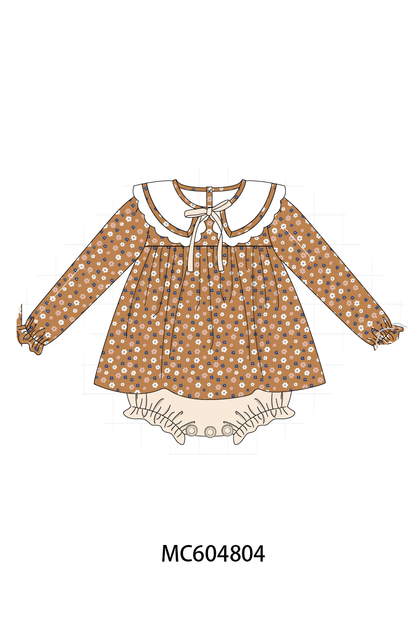Fall floral print bubble