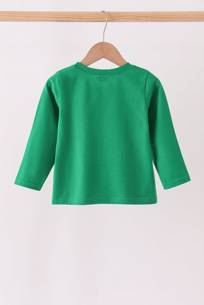 Green Farm Cow Embroidery Top