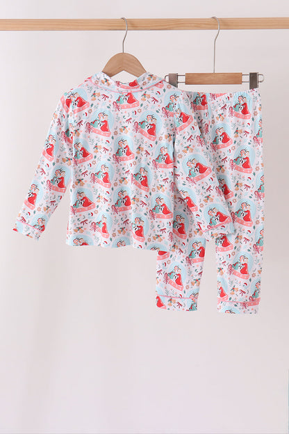 Blue frozen pajama set