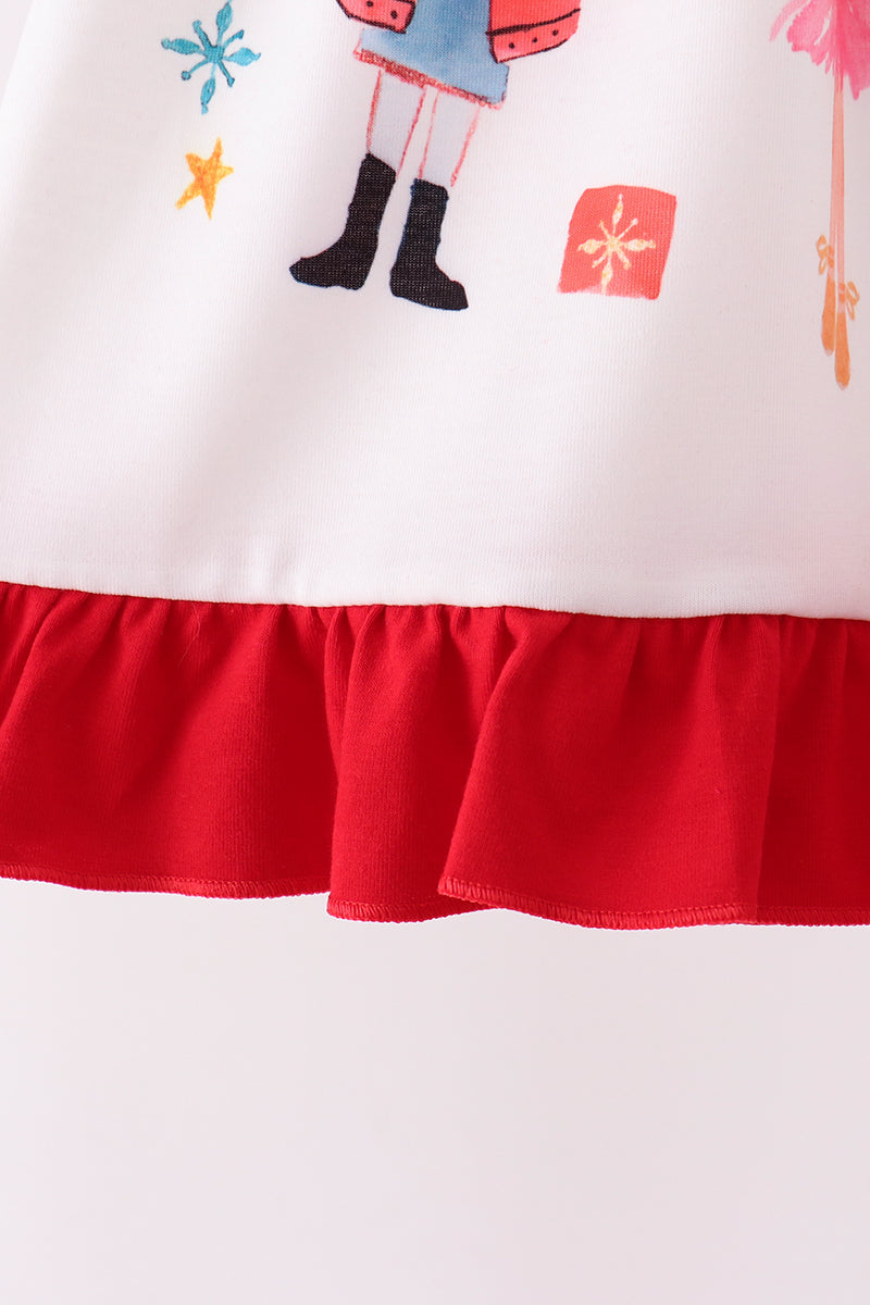 Red Nutcracker Ruffle Dress