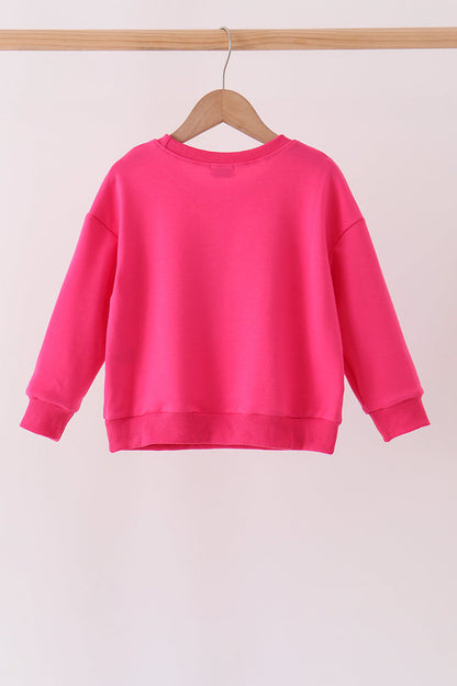Hot Pink Santa Sequin Top