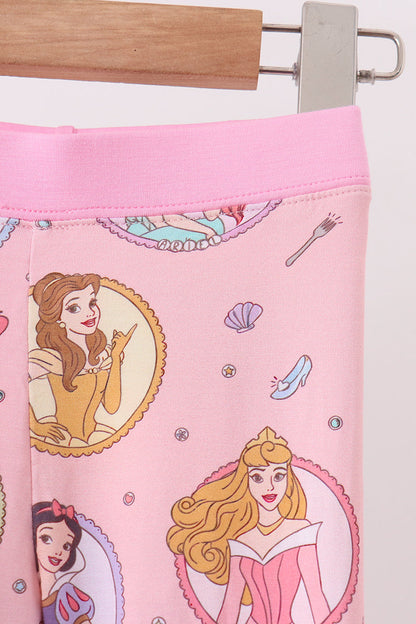 Pink Princess Bamboo Pajama Set