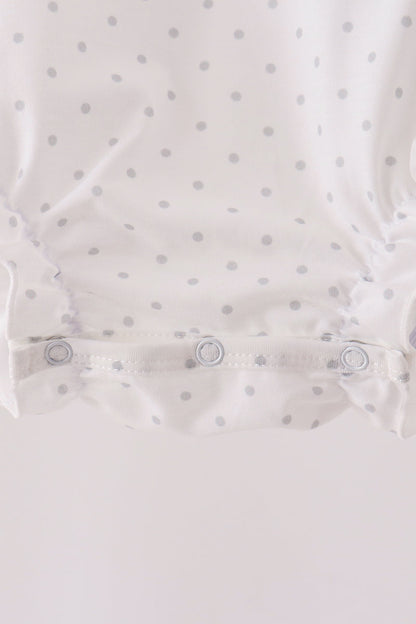 Pink Castle Applique Ruffle Bubble