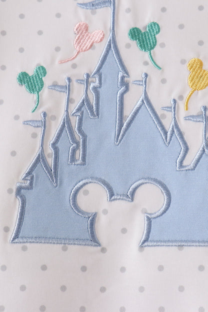 Pink Castle Applique Bloomer Set