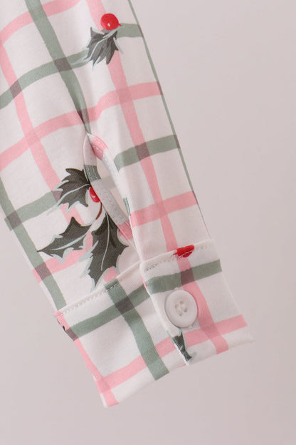 Red Holly Button Down Shirt