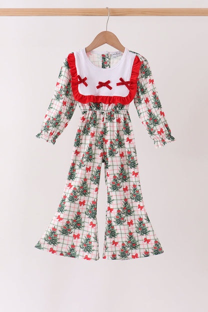 Red Velvet Ruffle jumpsuit
