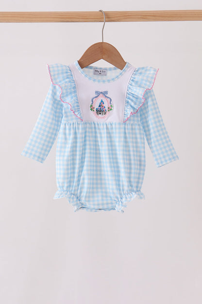 Blue Castle Embroidery Ruffle Bubble