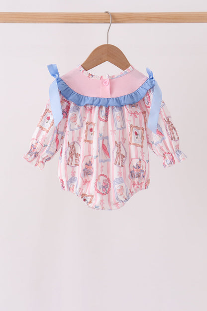 Pink Character Bow Embroidery Bubble