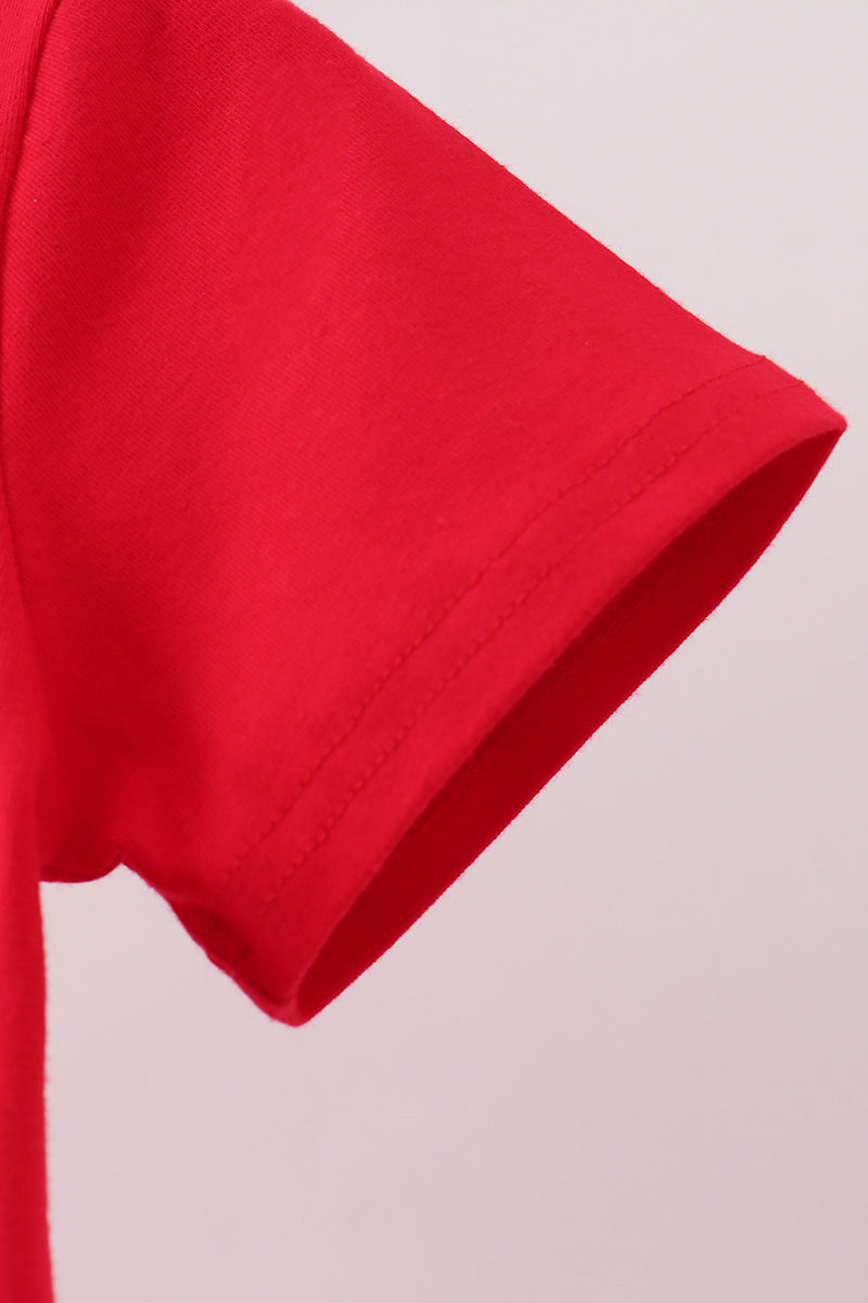Red School Bus Pocket Polo Shirt