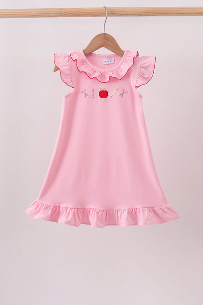 Pink Apple Ruffle Dress