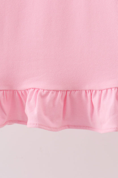 Pink Apple Ruffle Dress