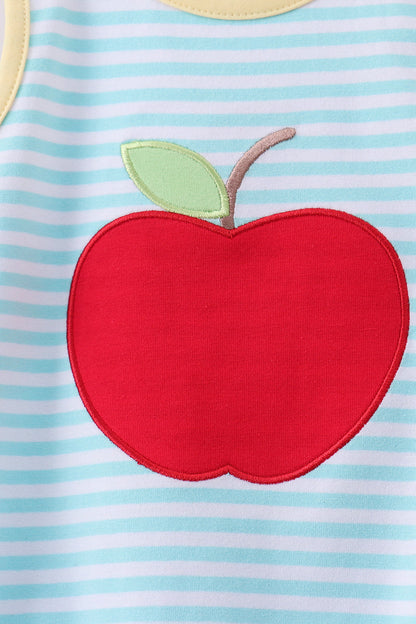 Blue Apple Embroidery Bubble