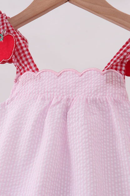 Pink Apple Gingham Bubble