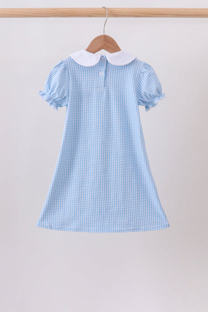 Blue Apple Smocked Dress
