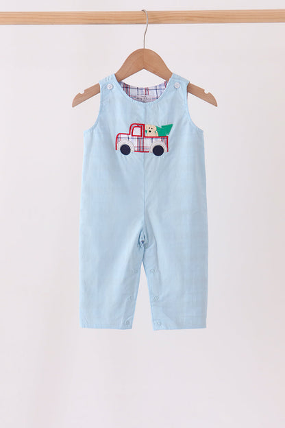 Blue plaid deer reversible jonjon