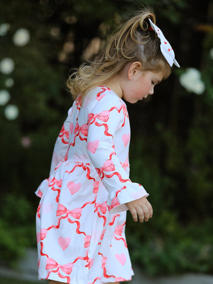 Valentine's Day Milk Silk Girls Dress
