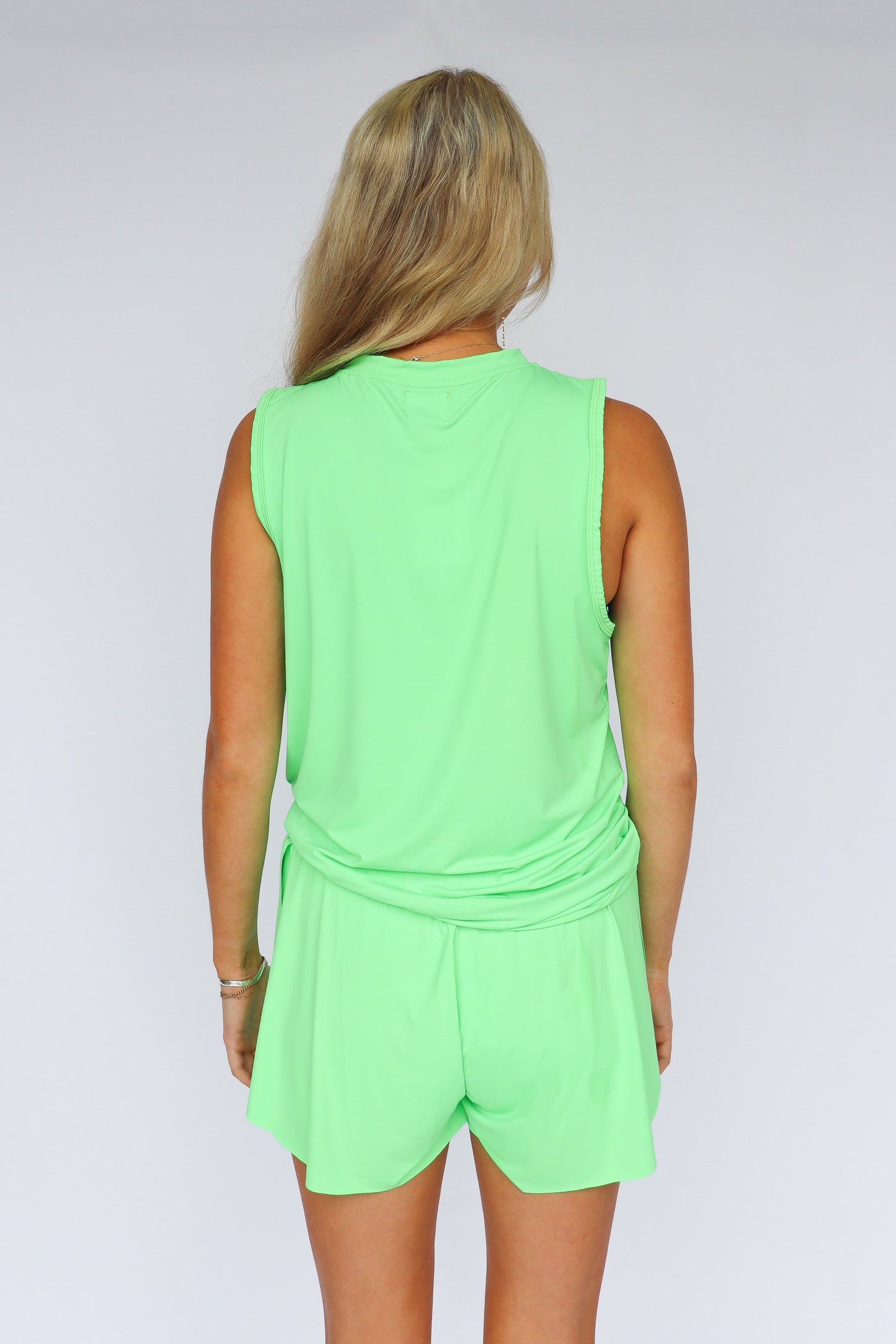 Neon Green High Low Tank