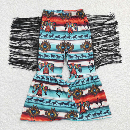 Sibling Baby Girls Western Boots Howdy Bell Bottom Pants