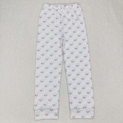Sibling Adult Men Women Santa Cows Holly Checked Christmas Pajamas Flare Pants