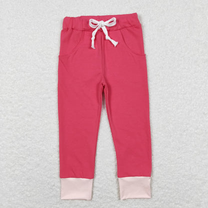 Sibling Baby Girls Colorful Flowers Bows Ruffle Bell Bottom Leggings Pants