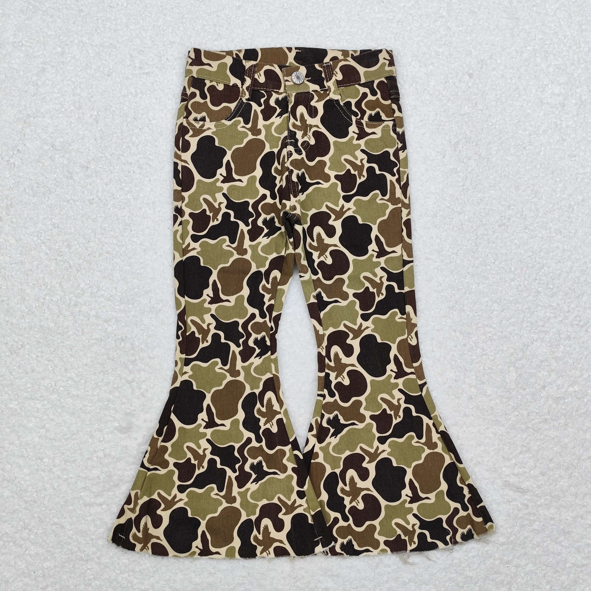 Sibling Baby Boys Girls Camouflage Hunting Season Denim Jeans Pants