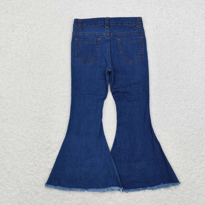 Sibling Baby Girls Hot Blue Bell Bottom Denim Pants Jeans