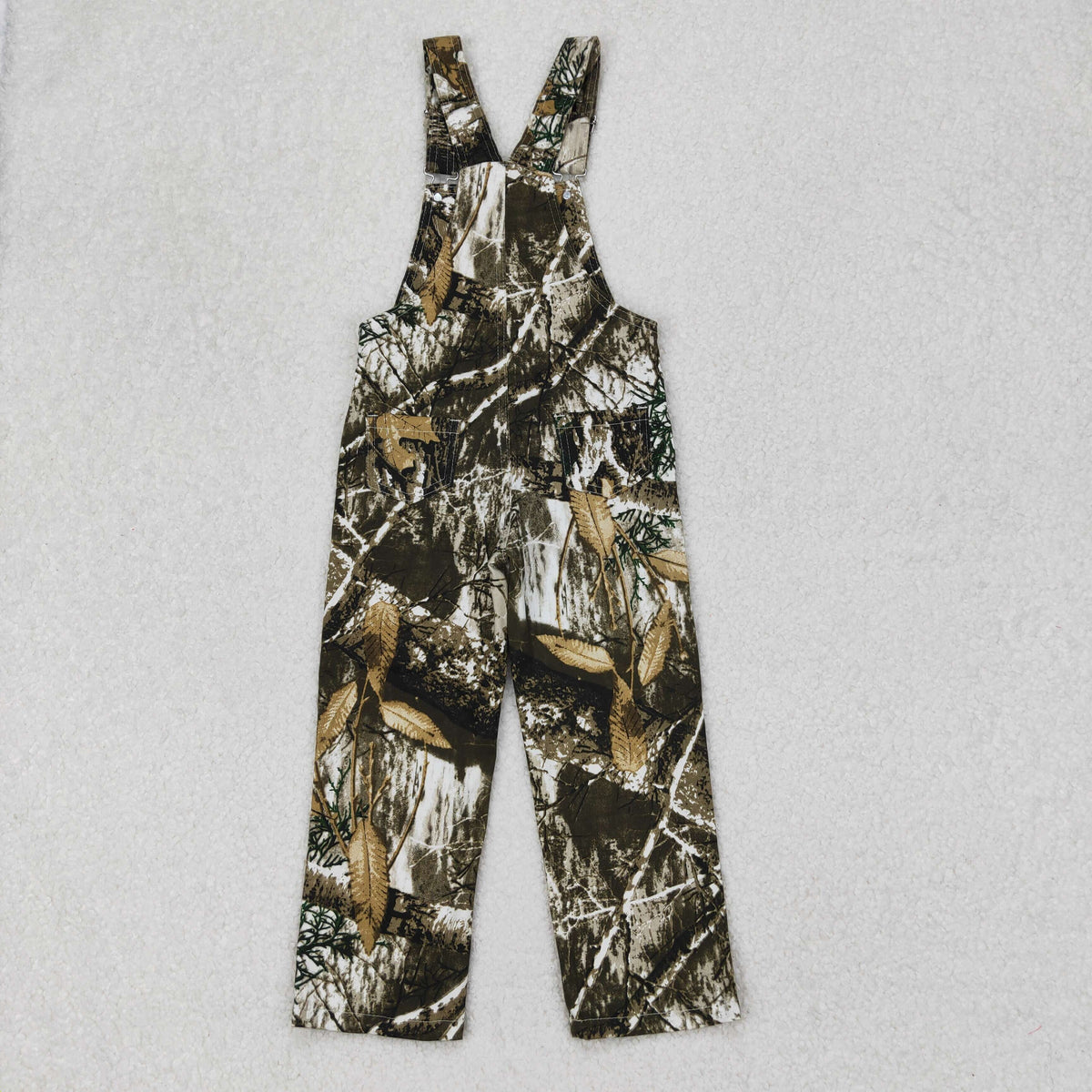 Sibling Baby Boys Kids Fall Hunting Camo Denim Strap jumpsuits Overall