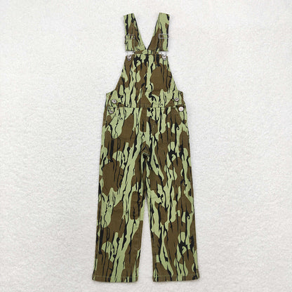 Sibling Baby Boys Kids Fall Hunting Camo Denim Strap jumpsuits Overall
