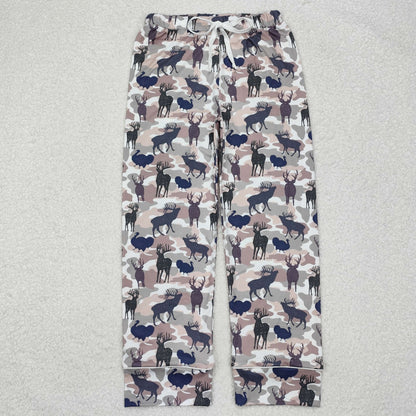 Sibling Adult Western Cows Horses Flowers Bell Bottom Flare Pants Bottom