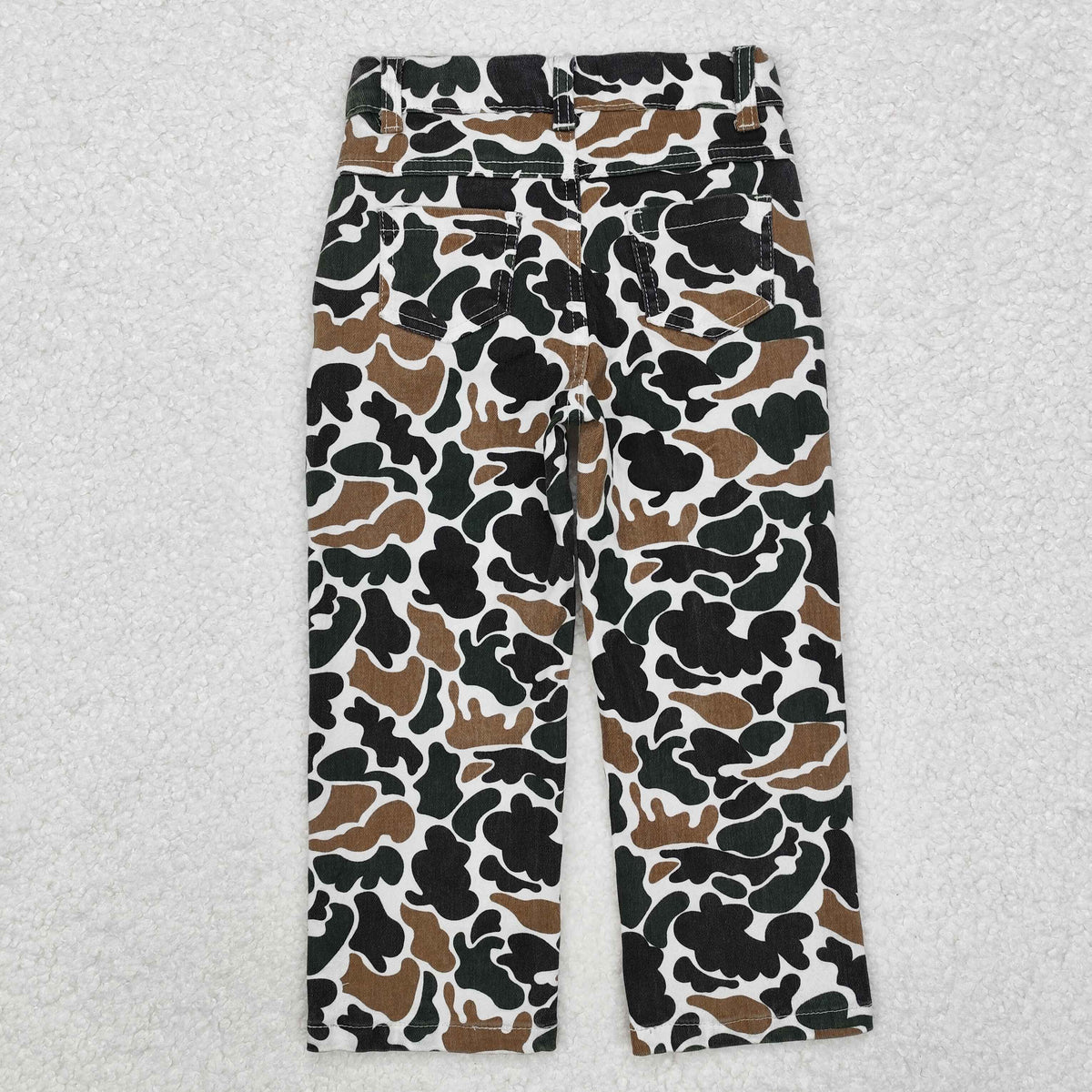 Sibling Baby Boys Girls Camouflage Hunting Season Denim Jeans Pants