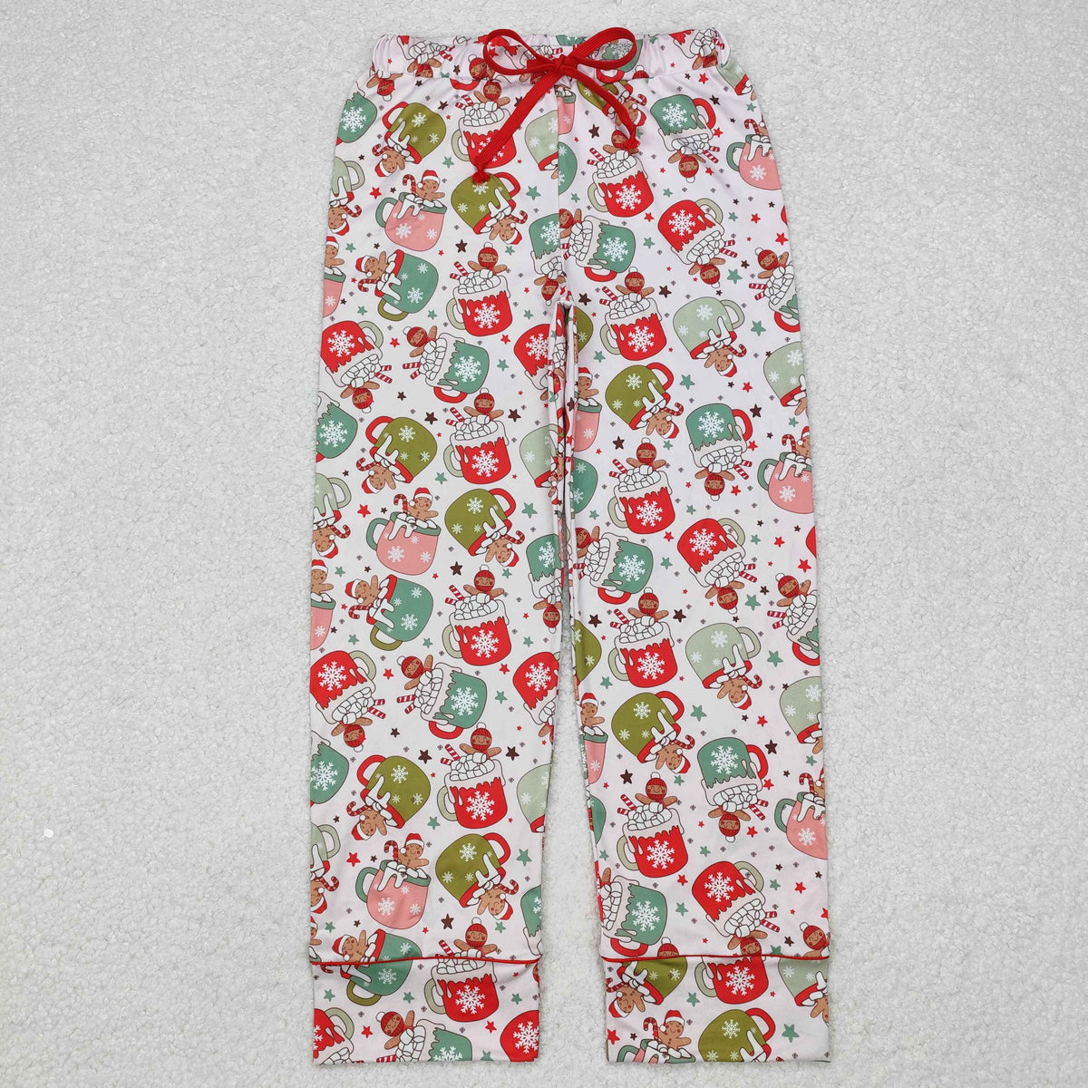 Sibling Adult Men Women Santa Cows Holly Checked Christmas Pajamas Flare Pants