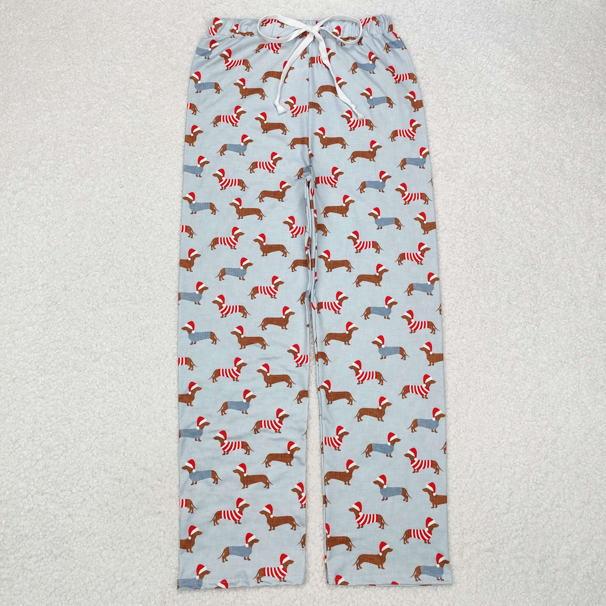 Sibling Adult Men Women Santa Cows Holly Checked Christmas Pajamas Flare Pants