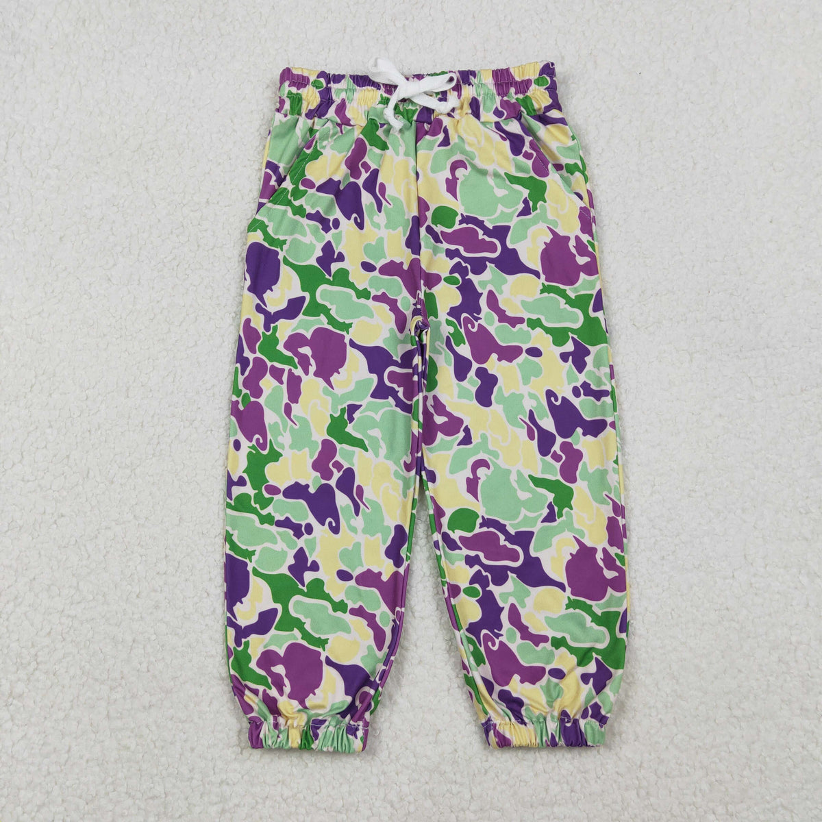 Sibling Daddy and Boys Mardigras Camo Pajamas Sets Zip Footie Rompers Polo Shirts Top