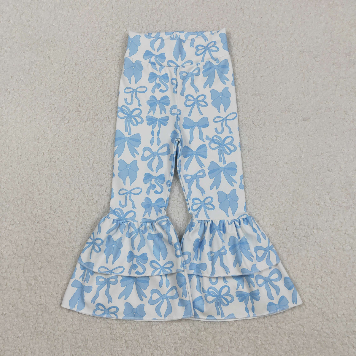 Sibling Baby Girls Bows Southern Camo Yoga Active Ruffle Bell Bottom Pants
