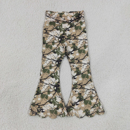 Sibling Baby Girls Deer Ducks Zip Pocket Pullovers Camo Scallop Pant Hunting Clothes Sets