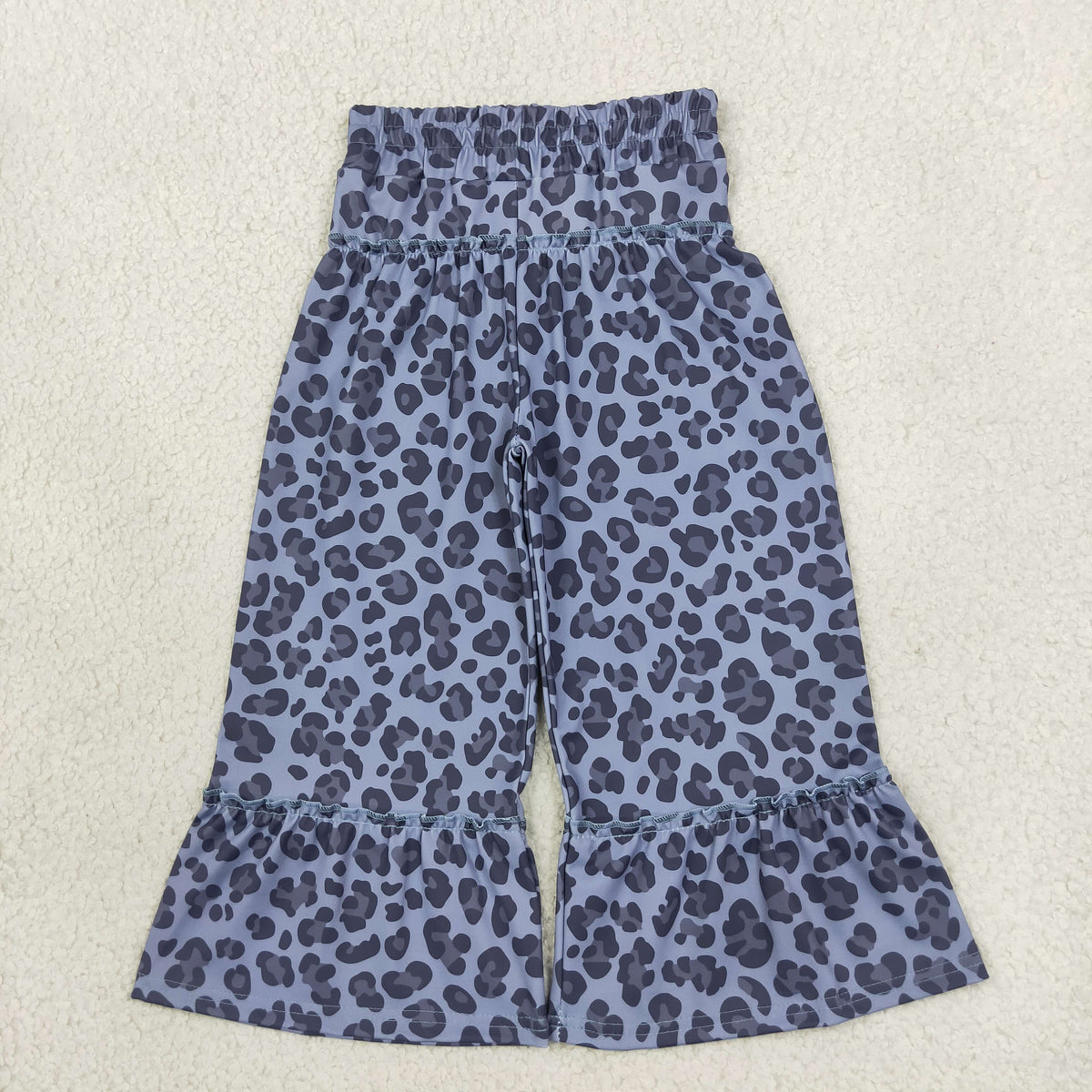 Mama and Me Girls Leopard Camo Yoga Active Ruffle Flare Pants Bottom