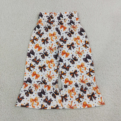 Sibling Baby Girls Bats Bows Camo Ducks Halloween Hunting Flare Pants Bottom