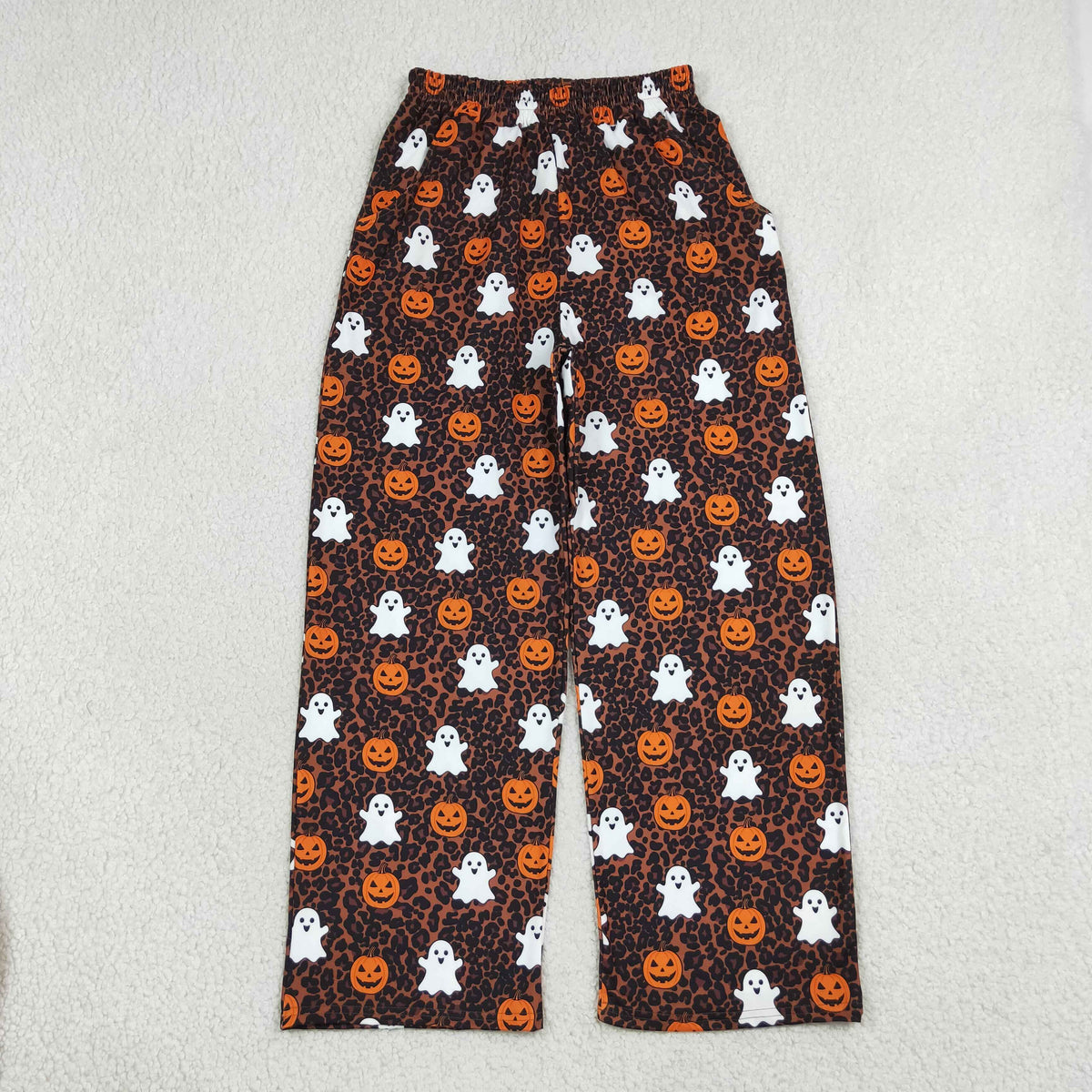 Mama and Me Girls Ghost Pumpkins Bats Pockets Flare Pants Bottom
