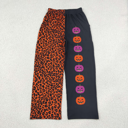 Mama and Me Girls Ghost Pumpkins Bats Pockets Flare Pants Bottom