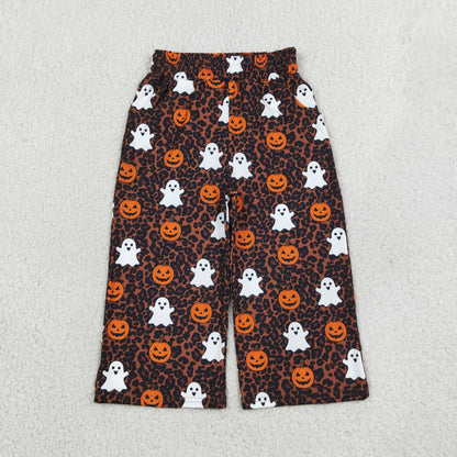 Mama and Me Girls Ghost Pumpkins Bats Pockets Flare Pants Bottom
