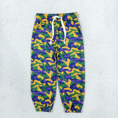 Sibling Baby Boys Mardigras Camo Pockets Jogger Pants Bottom